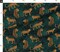 Various Fabrics by the Yard or Fat Quarter Black Green Animal Africa Leopard Cheetah Tiger Exotic Animals Maximalist Custom Printed Fabric by Spoonflower